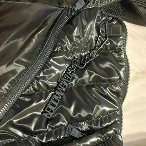 Steve Madden BHollis Metallic Shoulder Bag- Black